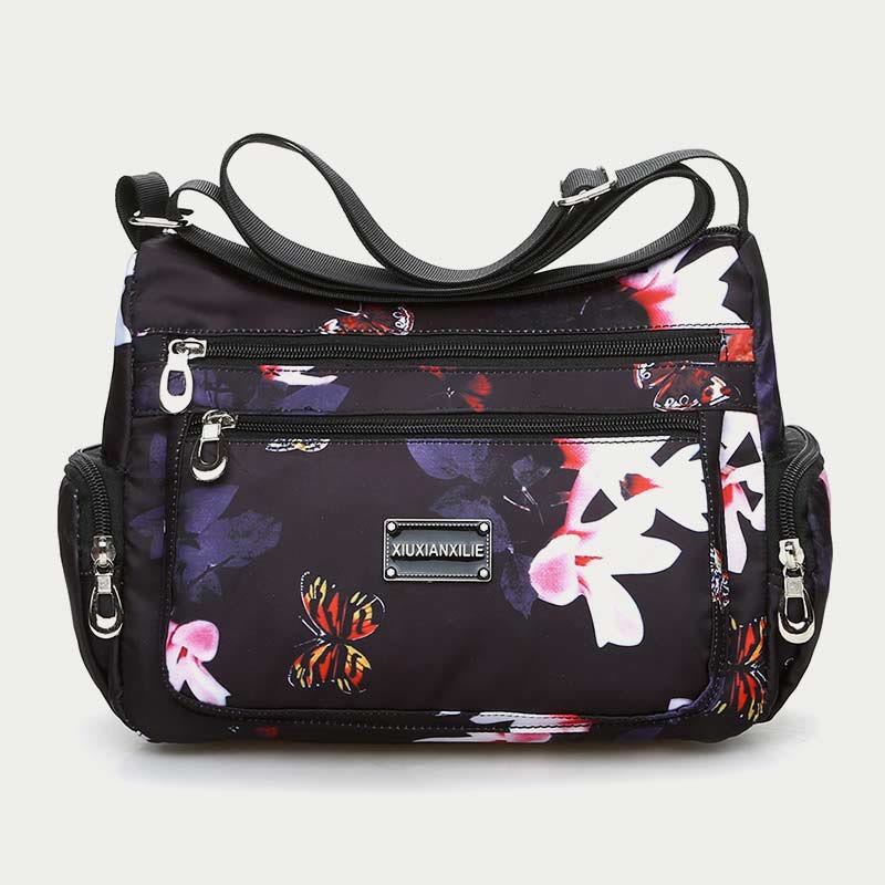 Women's colorful printed travel crossbody bag