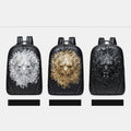 3D Animal Head Studded Leather Backpack – Cool Laptop College Bookbag