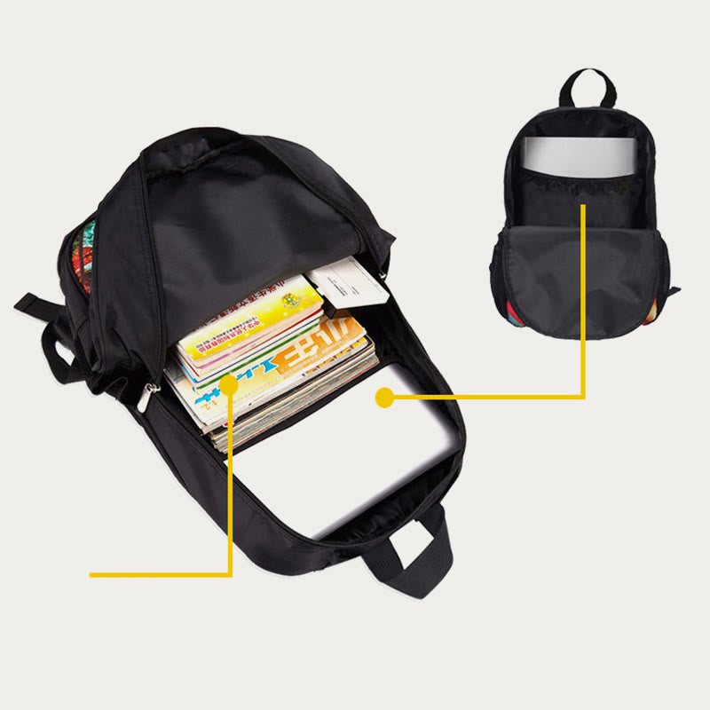 Funny pumpkin Halloween backpack