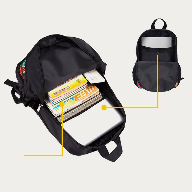 Pumpkin pattern Halloween backpack