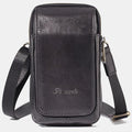 Genuine Leather Waist Bag – Multifunctional Messenger & Shoulder Bag for Men