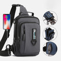 Men's waterproof crossbody sling travel bag