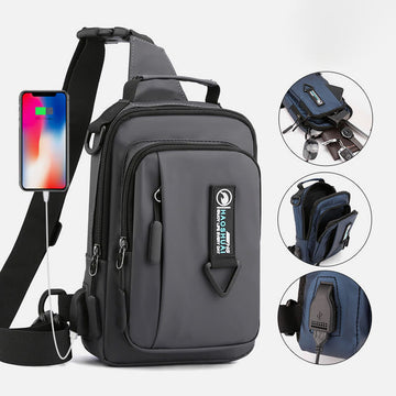 Men's waterproof crossbody sling travel bag