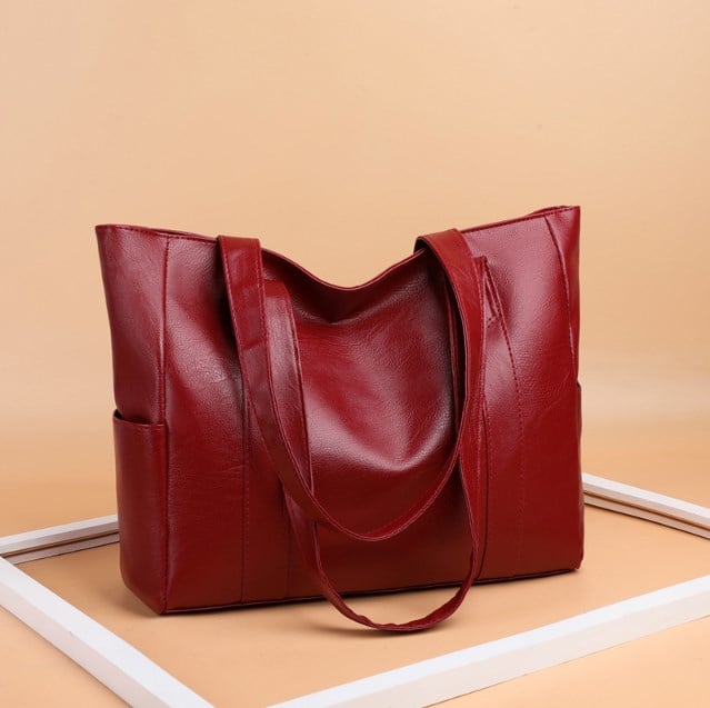 Solid color simple Large Capacity Tote Bag
