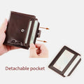 RFID Large Capacity Genuine Leather Multi - Card Wallet – Secure, Stylish, and Practical