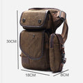 Durable Leg Bag for Men – Vertical Outdoor Sports Canvas Bag with Adjustable Strap