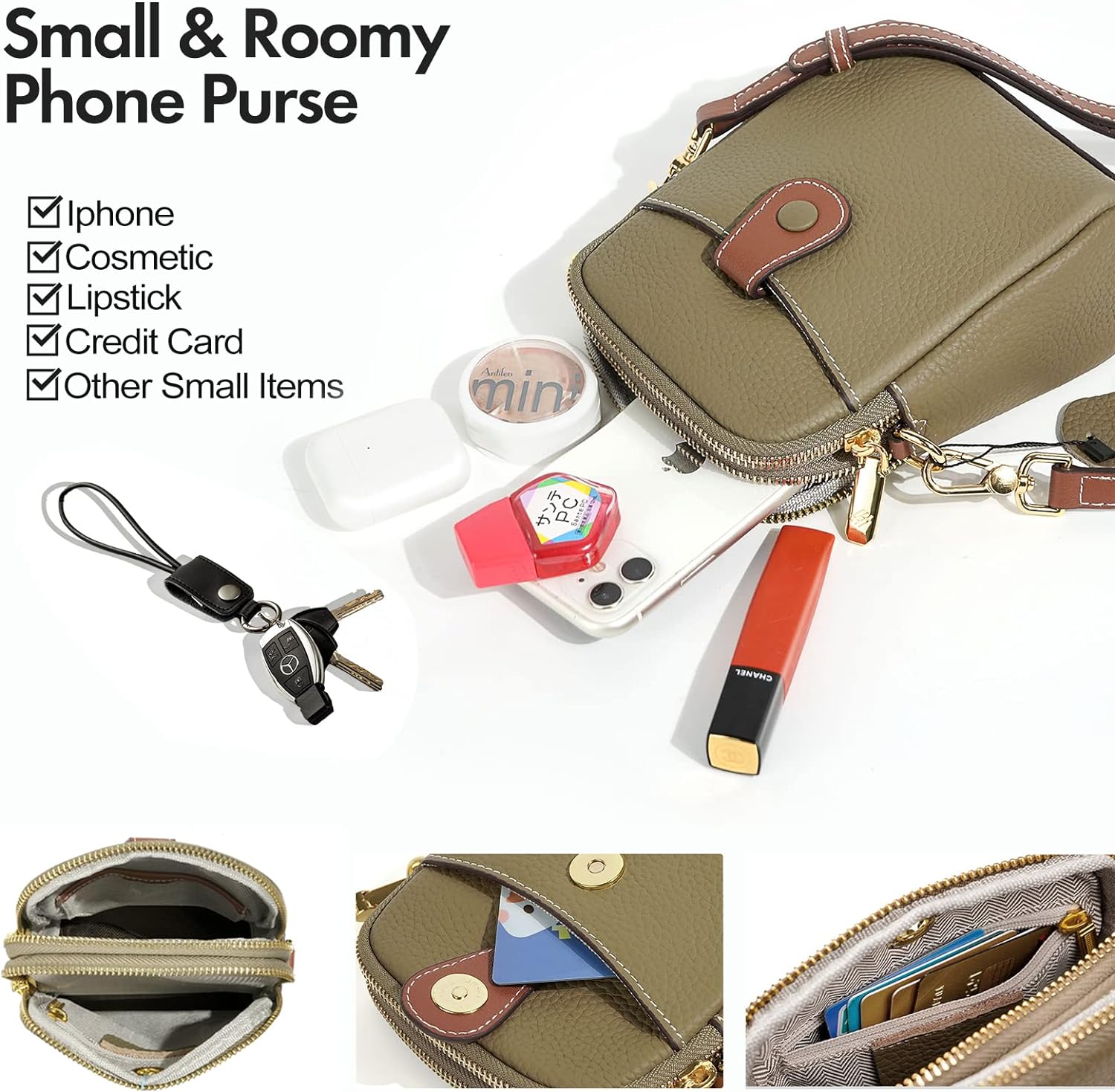 Charlotte Genuine Leather Crossbody Bag