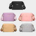 Five color options for the waterproof nylon crossbody bag
