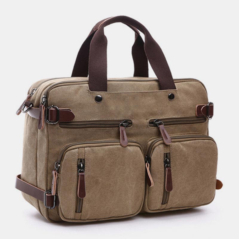 3 Way - Use Large Capacity British Style Briefcase – Versatile Elegance for Work and Travel