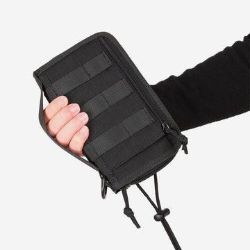 Men's large capacity nylon zipper wallet
