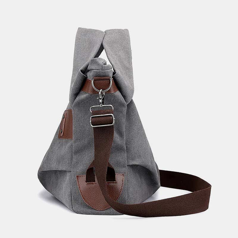Large Capacity Canvas Handbag for Women – Crossbody Tote & Hobo Bag