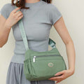 Multiple Color Crossbody Purse for Women - Large Nylon Commuter Bag