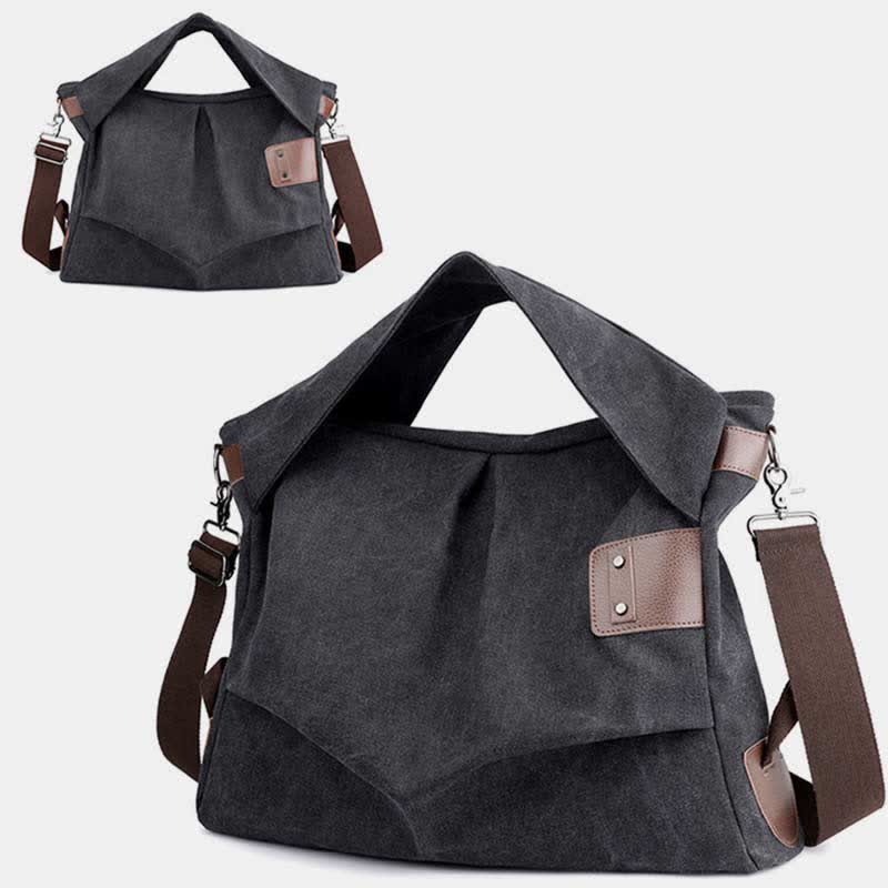 Large Capacity Canvas Handbag for Women – Crossbody Tote & Hobo Bag
