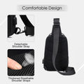 Waterproof Sling Bag for Men – Multi - Functional Chest Bag with USB Charging Port for Hiking, Cycling, and Travel