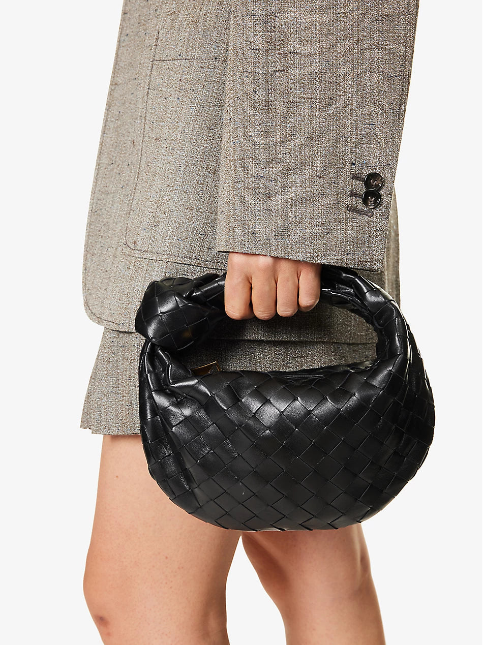 Mini leather knot handbag