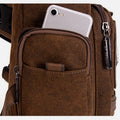 Large Canvas Chest Bag – Men’s Outdoor Sports Crossbody Sling Backpack