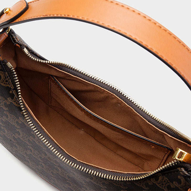 Women's retro mini dumpling PU leather clutch handbag