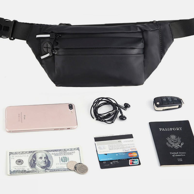 Waterproof Waist Bag for Men & Women – Large Chest Sling Bag with Adjustable Strap