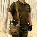 Waterproof Casual Outdoor Messenger Bag for Men – Adjustable Strap, Zipper Closure