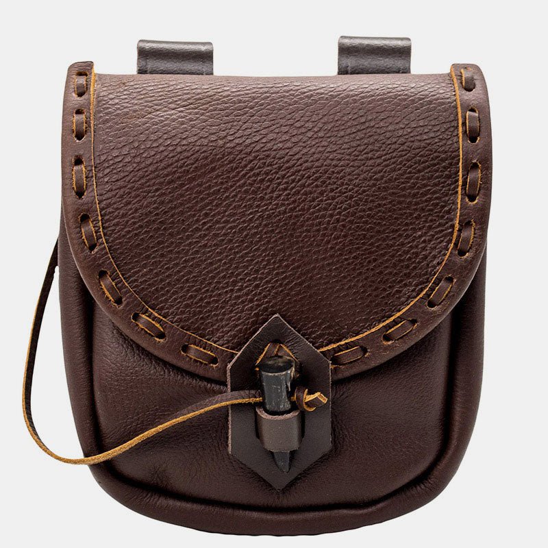 Renaissance Belt Pouch Holster - EDC Leather Waist Bag Cosplay Coin Purse