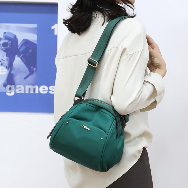 Simple Crossbody Bag for Women – Large Capacity Nylon Outing Bag for Daily Use & Shopping