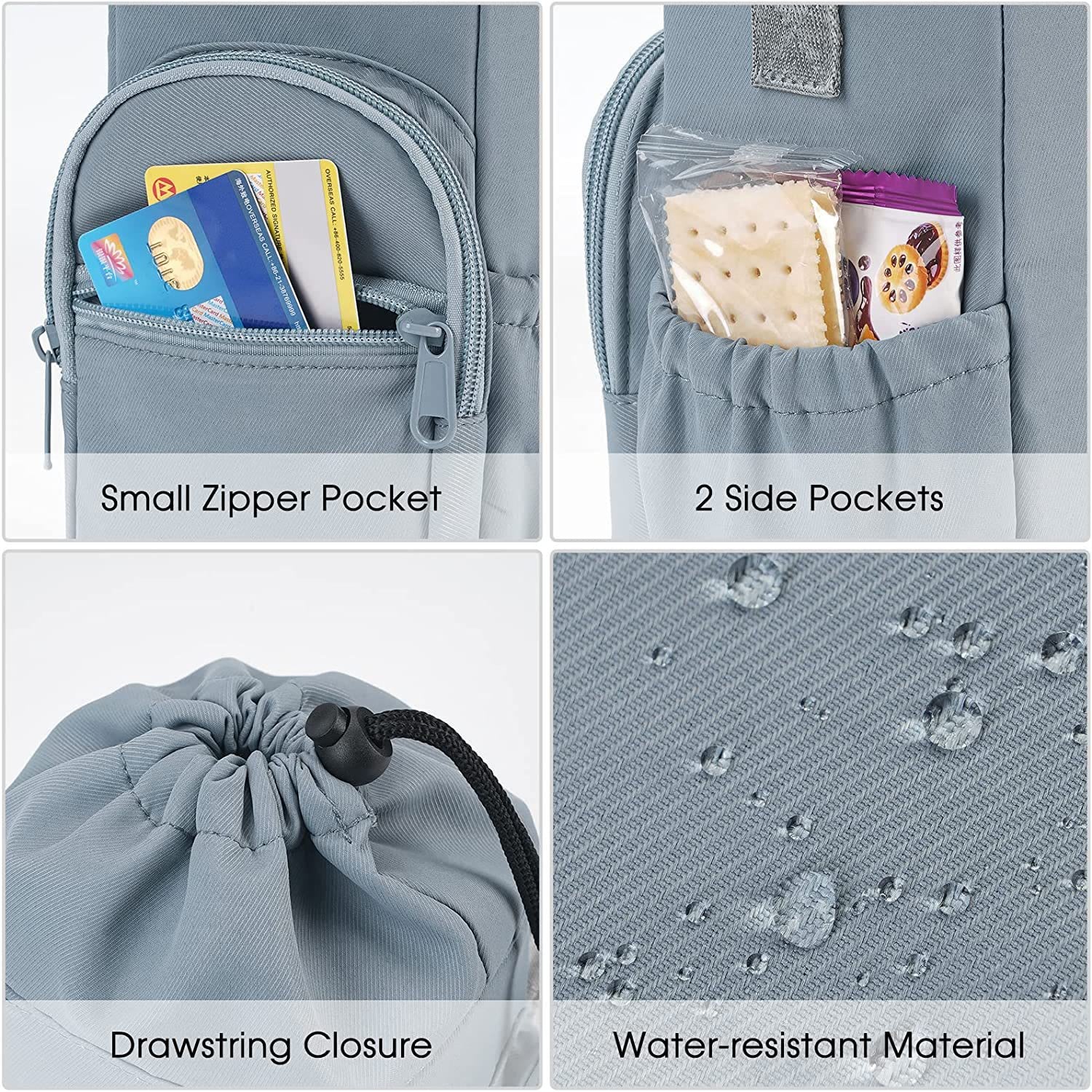 Water Bottle Carrying Case for Outing Sports – Crossbody Canvas Bag