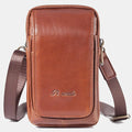 Genuine Leather Waist Bag – Multifunctional Messenger & Shoulder Bag for Men