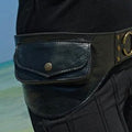 Medieval Unisex Boho Leather Utility Belt Bag - Waist Bag & Phone Pouch
