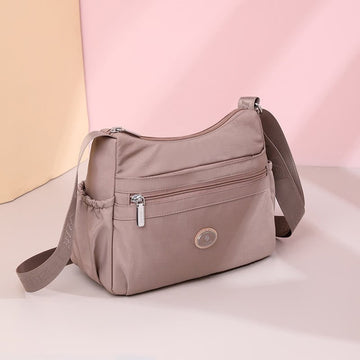 Women's large nylon commuter crossbody purse