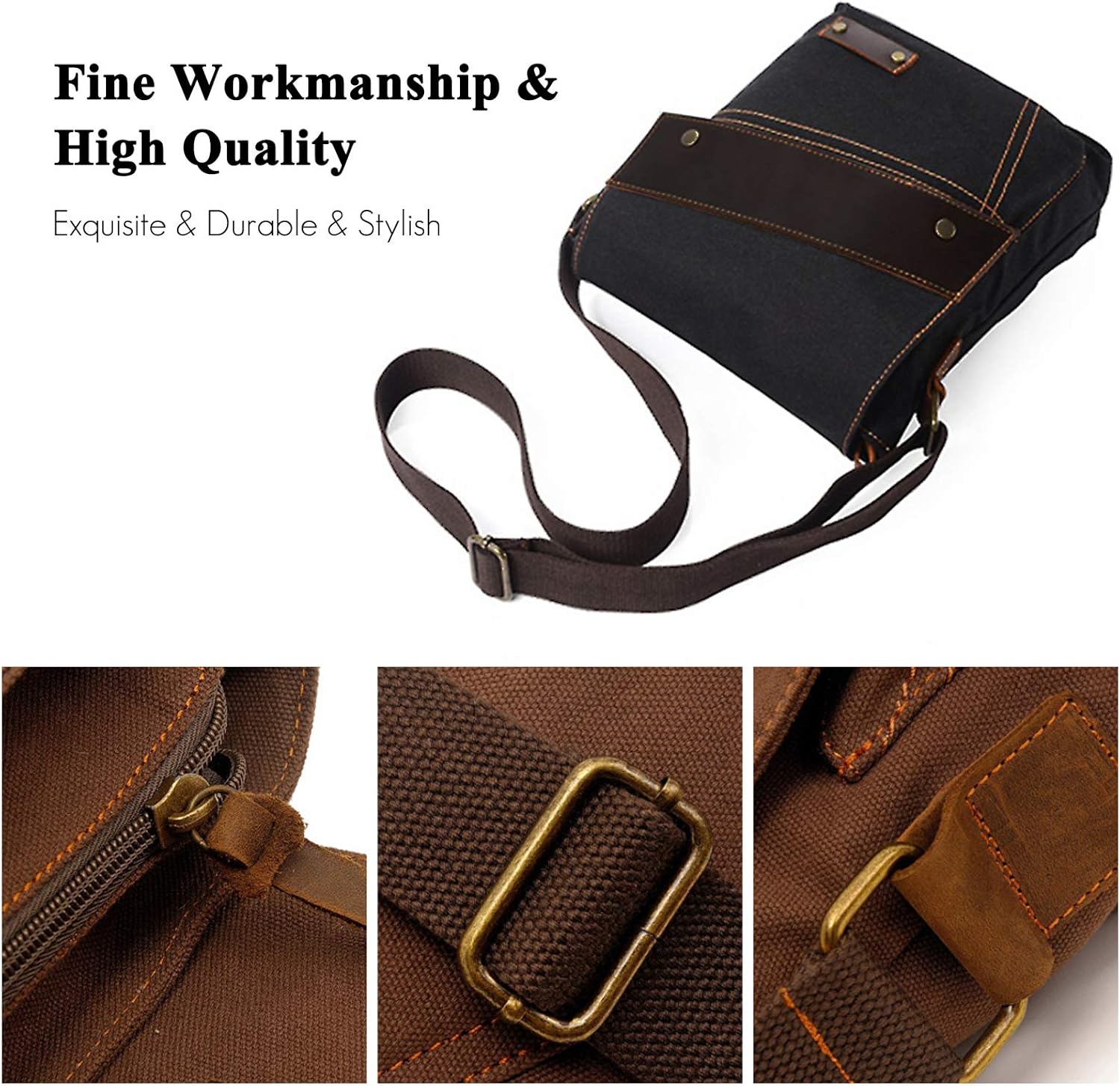 Business Messenger Canvas Shoulder Bag