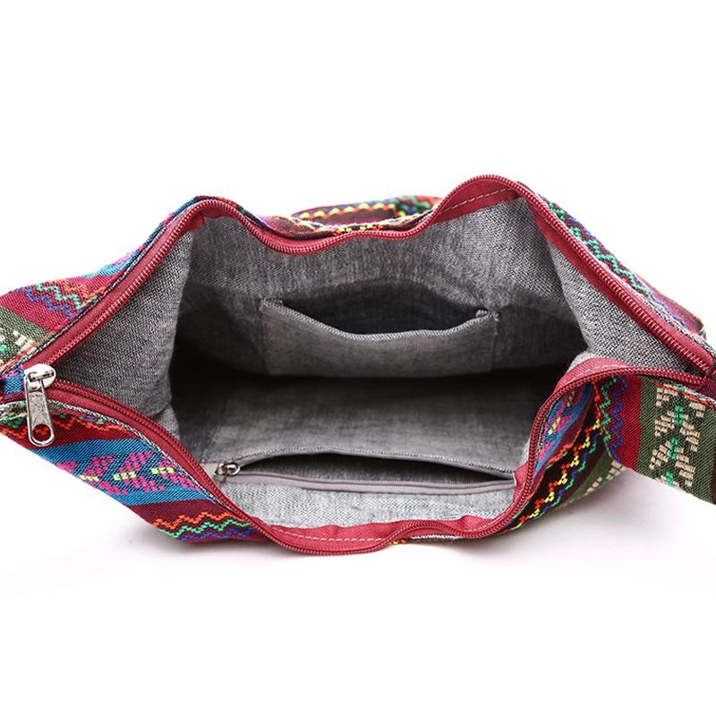 Women's vintage canvas daily shopping shoulder bag