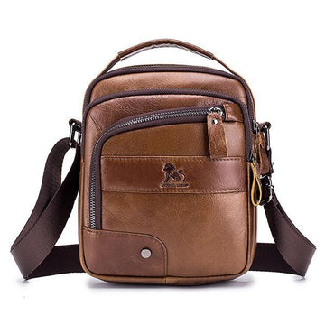 Men's genuine leather vintage crossbody bag