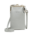 Crystal leather shoulder bag