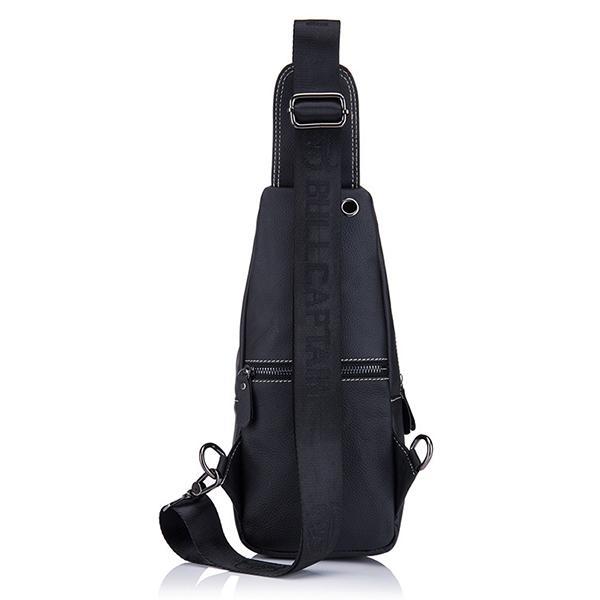 Men's Genuine Leather Sling Bag – Vintage Crossbody Backpack, Waterproof and Durable