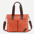 Unisex Canvas Shoulder Bag – Retro Casual Handbag & Work Tote