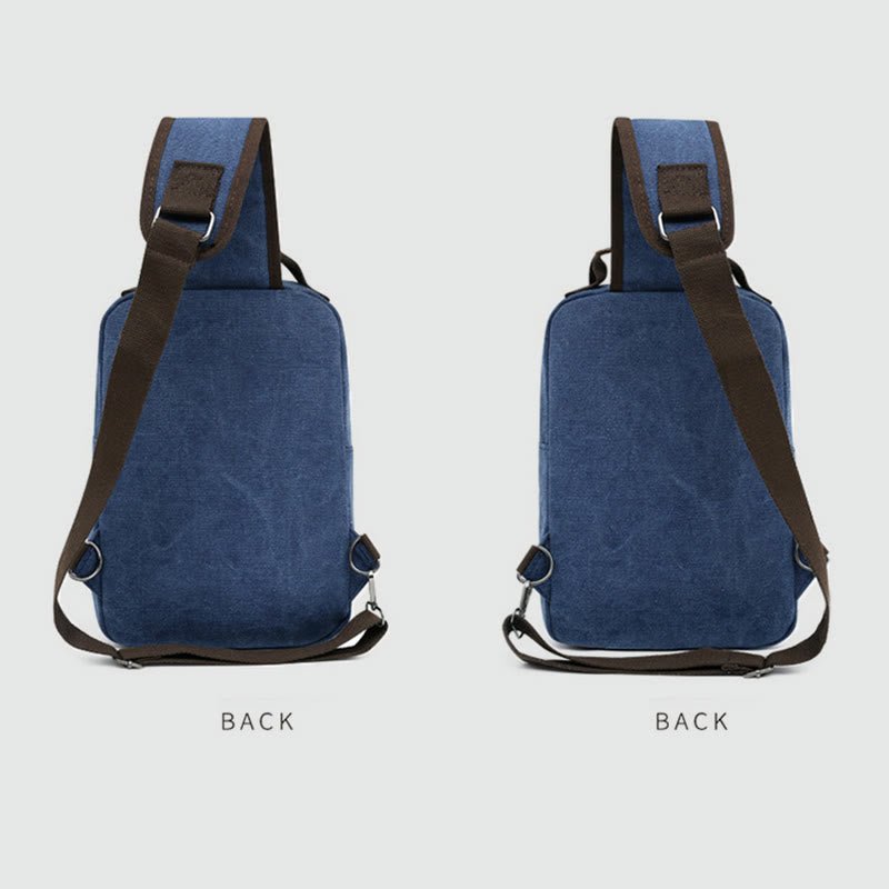 Men's Retro Sling Bag – Outdoor Casual Crossbody Chest Bag for Travel & Sport