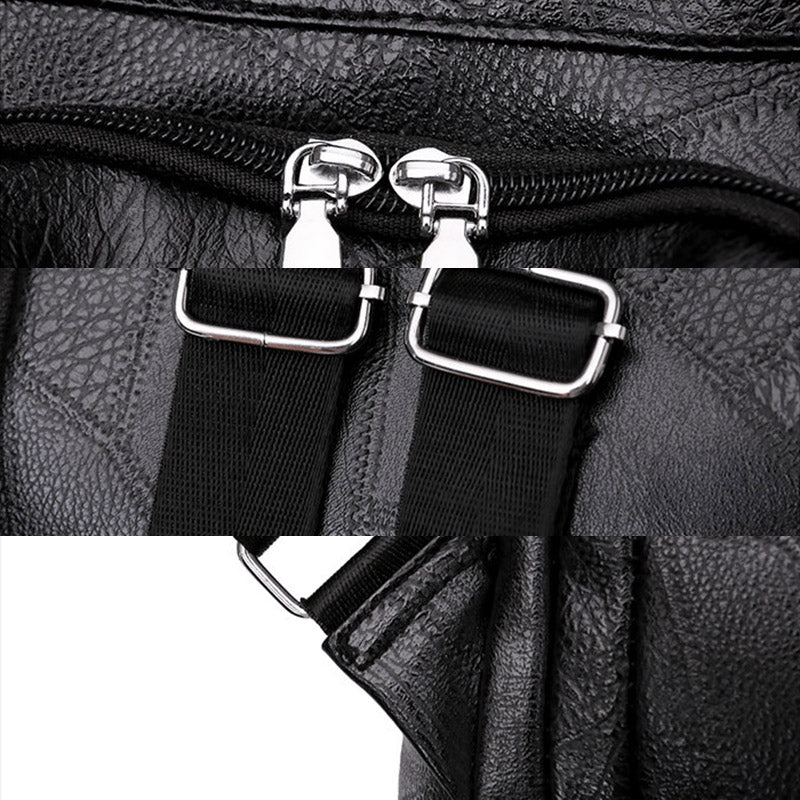 Women’s Leather Convertible Backpack Purse – Anti - Theft Travel Daypack & Shoulder Bag