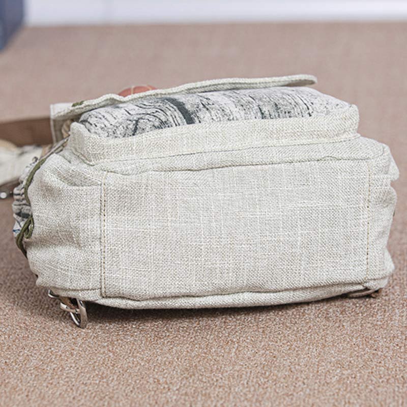 Multifunctional Large Capacity Floral Printed Canvas Backpack | Stylish & Practical for Travel, School, and Daily Use