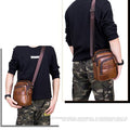 Genuine Leather Vintage Crossbody Bag for Men – Stylish Shoulder Bag