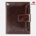 RFID Large Capacity Genuine Leather Multi - Card Wallet – Secure, Stylish, and Practical