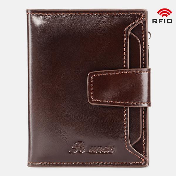 RFID Large Capacity Genuine Leather Multi - Card Wallet – Secure, Stylish, and Practical