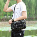 Large Camo Tactical Bag for Sports | Nylon Crossbody Bag Waist Bag