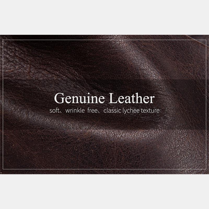 RFID Anti - Theft Large Capacity Genuine Leather Wallet with Chain – Secure & Stylish