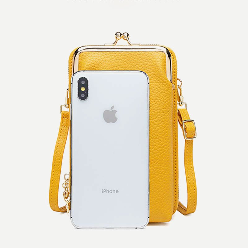 Women's Vegan Leather Crossbody Phone Purse with Card Slot | Stylish Shoulder Bag