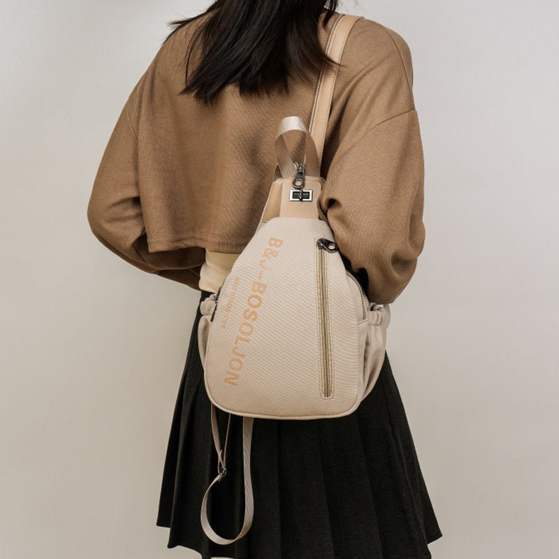 Women's multi-compartment travel backpack