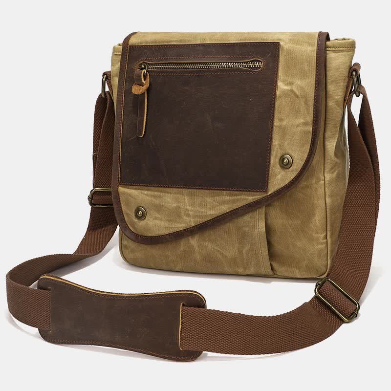 Retro canvas casual crossbody shoulder bag
