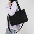 Minimalistic Nylon Tote Bag for Women – Large Handbag for School & Fitness