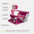 RFID GenuineLeather Multi - Card Buckle Wallet
