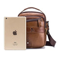 Genuine Leather Vintage Crossbody Bag for Men – Stylish Shoulder Bag