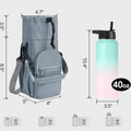 Water Bottle Carrying Case for Outing Sports – Crossbody Canvas Bag